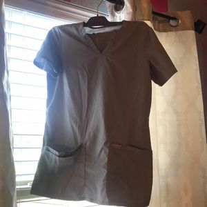 Gray scrubs